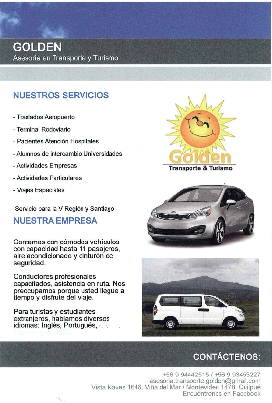 Transportes Golden en Viña Del Mar, Valparaiso