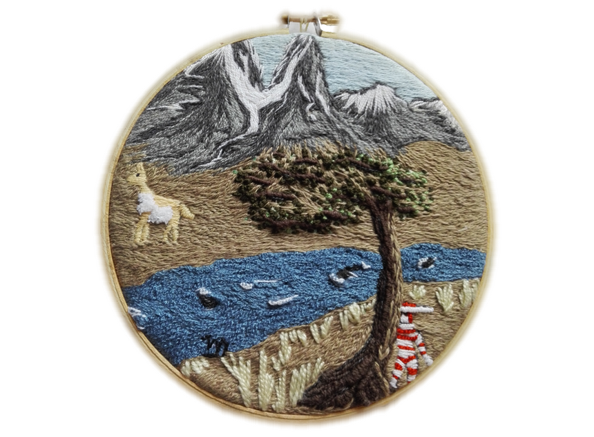 Fotografía 3 de Telar Mapuche y Bordados en Lana e Hilo en Relieve en Punta Arenas, Magallanes