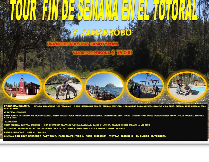 Fin de semana en campo y mar en el Totoral - Algarrobo en El Quisco, Valparaiso