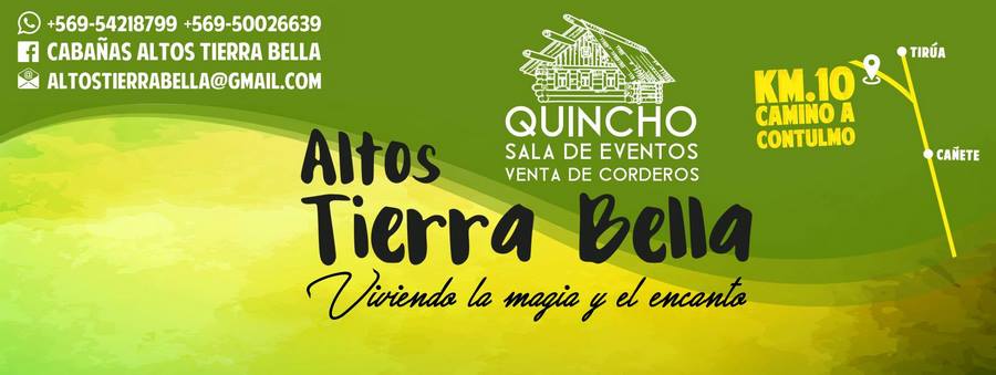 Cabañas Altos Tierra Bella en Cañete, Bio Bio