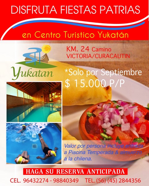 Centro Turístico y Restaurante en Victoria, Araucania