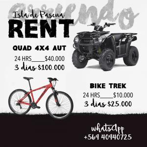 ARRIENDO QUAD AND BIKE ISLA DE PASCUA en Isla De Pascua, Valparaiso