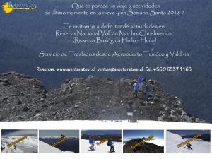 Que te parece un viaje a la nieve en Semana Santa en Pucon, Araucania