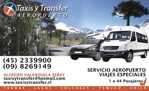 Taxis, Transfer, Aeropuerto Araucania ,Pucon en Freire, Araucania