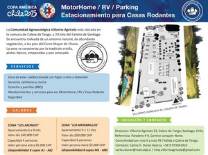 Estacionamiento Casas Rodantes / Motorhome Parking / Ca2015 en Calera De Tango, Metropolitana