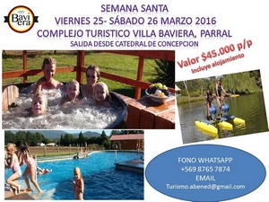 Viaje a Complejo Turístico Villa Baviera, Parral en Talcahuano, Bio Bio